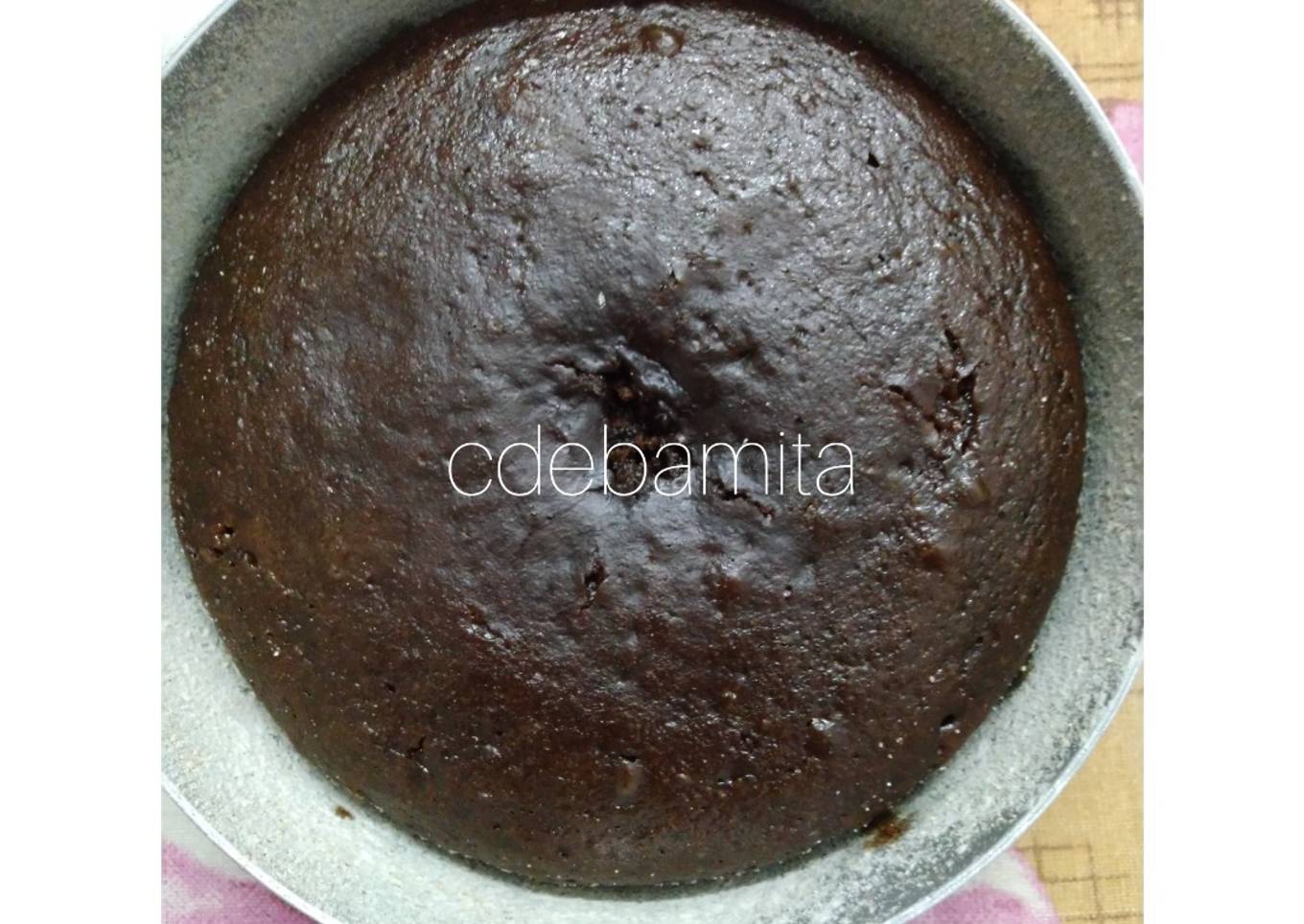 Whole Wheat chocolate Sponge cake recipe without sugar