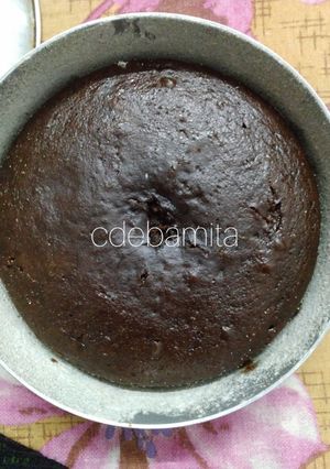 A picture of Whole Wheat chocolate Sponge cake recipe without sugar.