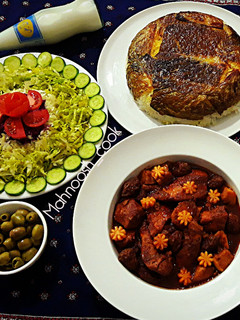 عکسی از دستور خورشت بِه آلو