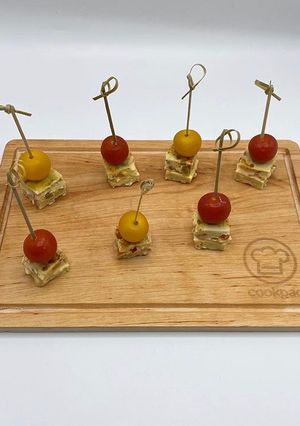 Une photo de Bouchées d’Omelette aux Poivron et Cheddar