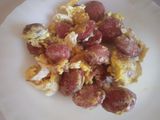 Chorizo con huevo