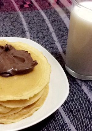 صورة لوصفة بانكيك بالشوكولا🥞🍫