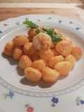 Gnocchi alla crema di gamberi