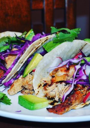 Una foto de Tacos de carnitas de puerco
