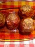 Manzanas al horno rellenas y en jalea