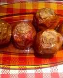 Manzanas al horno rellenas y en jalea
