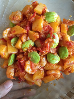 Foto resep Balado udang kentang pete