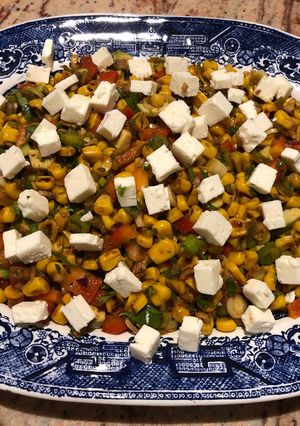 A picture of Mexican-ish salad.