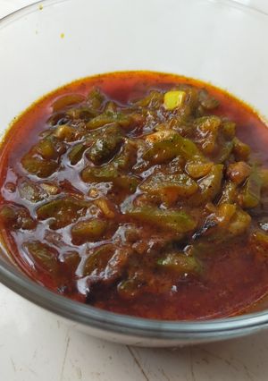 A picture of Ridge Gourd Subzi (Turai).