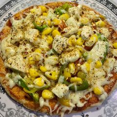 A picture of Whole wheat flour pizza.