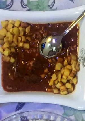 عکسی از دستور خورشت لوبیا چشم بلبلی