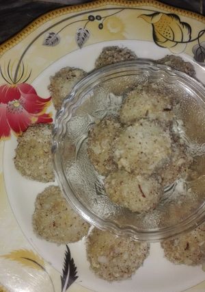 A picture of Coconut Mithai...❤️❤️❤️.