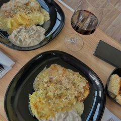 A picture of Pork Schnitzels in Creamy Sauce.