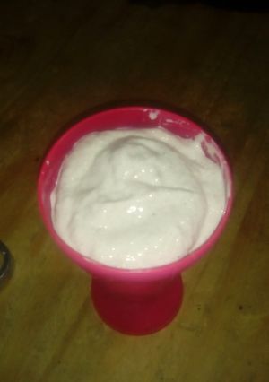 Una foto de Helado de banana (light o no??