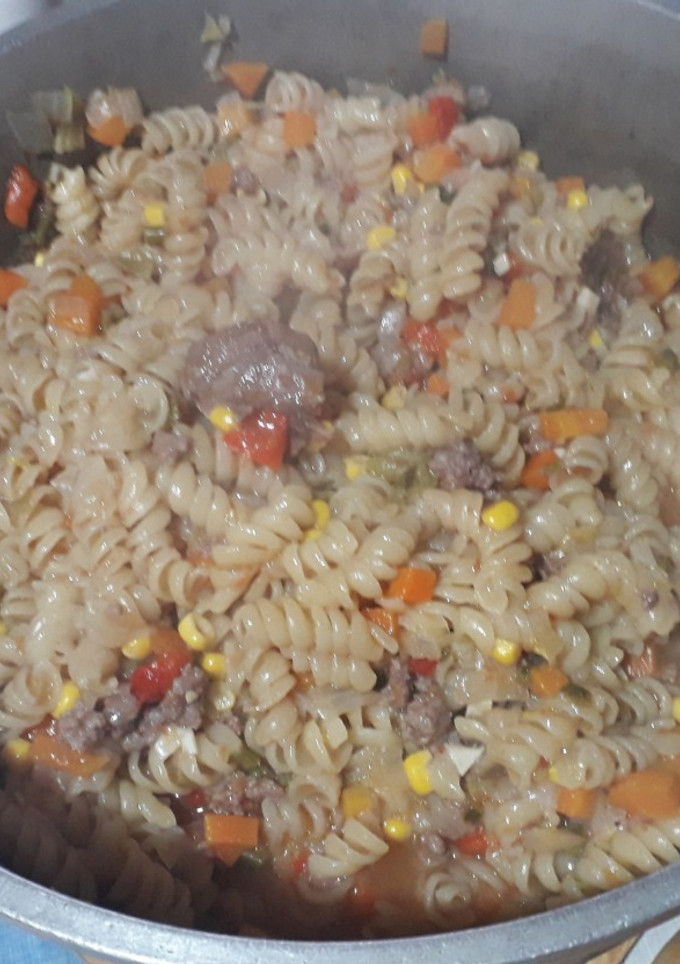Una foto de Guisito de fideos económico