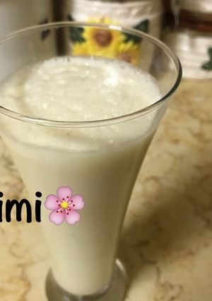 صورة لوصفة حليب بالموز