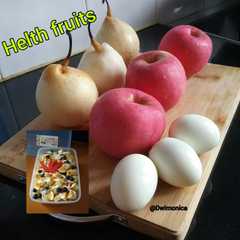 A picture of Salad buah 🍎🍐🌽 🍇.