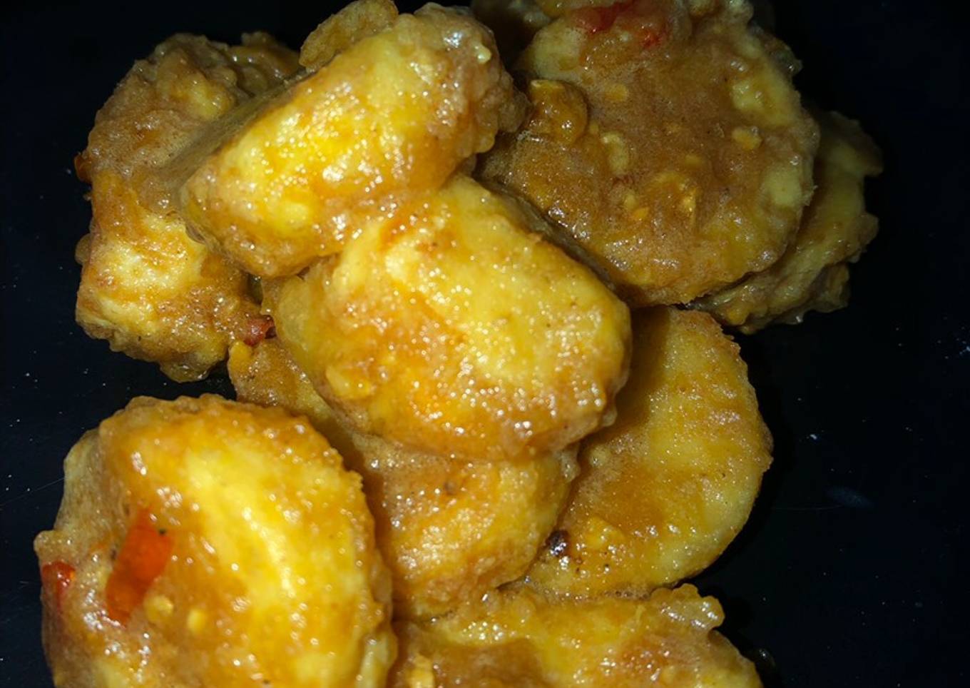 Tofu Udang Salted Egg