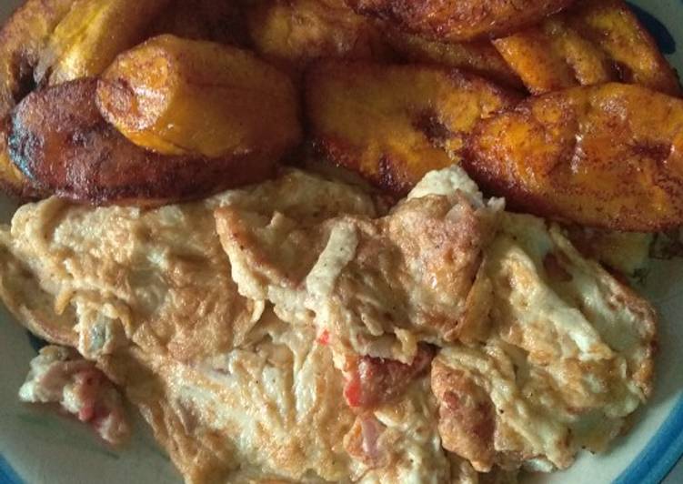 How to Prepare Any-night-of-the-week Fried plantain (dodo) and egg