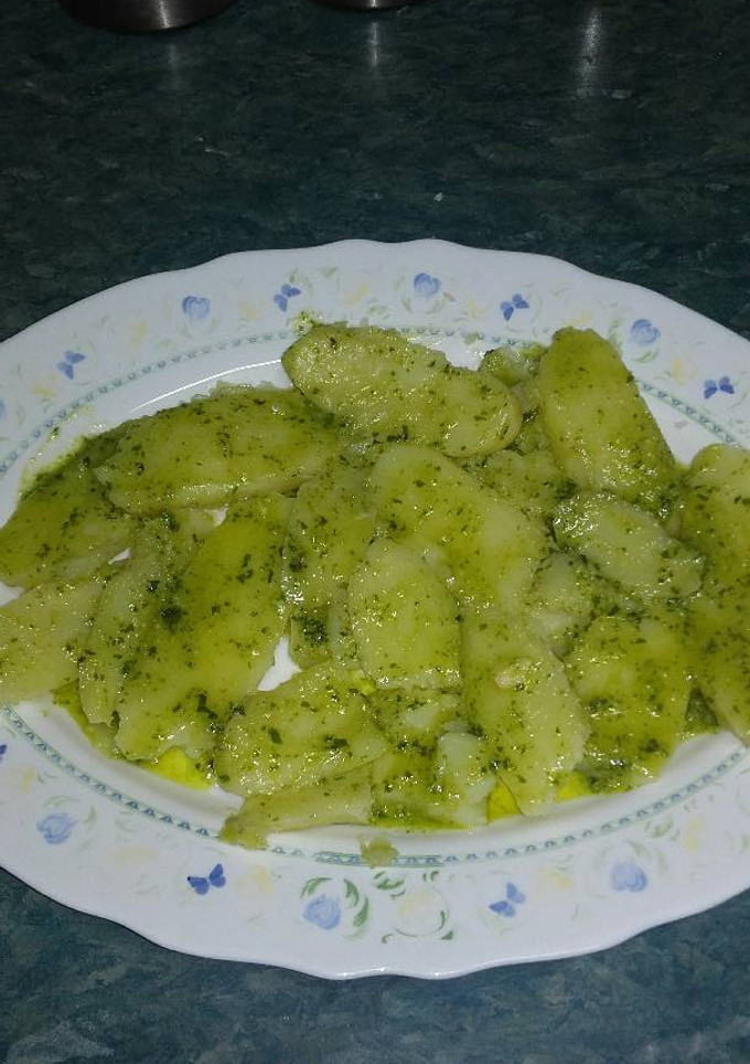 Una foto de Patatas majadas