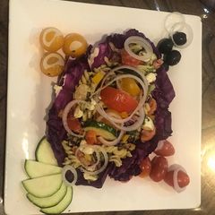 Rainbow veggie Pasta Salad A picture of Rainbow veggie Pasta Salad.