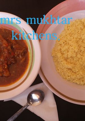 Couscous da farfesun kaza. ainihin hoton girkin