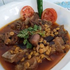 A picture of چنا دال گوشت.