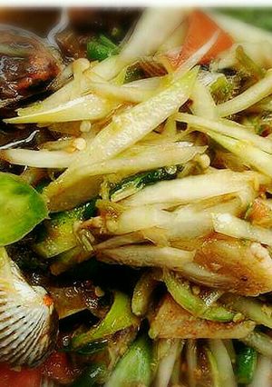 รูปของ ส้มตำหอยแครงลวก