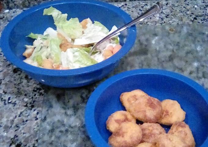 Simple Way to Prepare Quick Chicken Nugget Salads