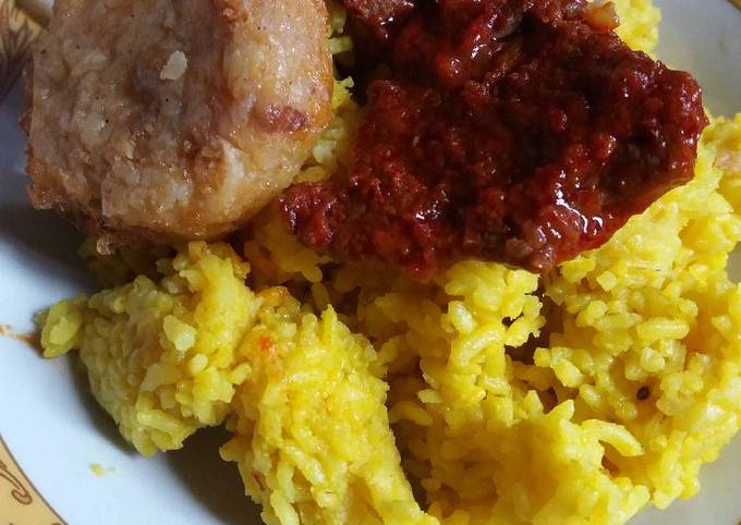 Nasi Kuning Masak Habang Daging Sapi (#Pr_BukanNasiBiasa)