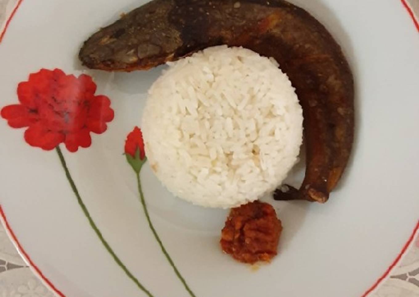 Pecel lele nasi uduk
