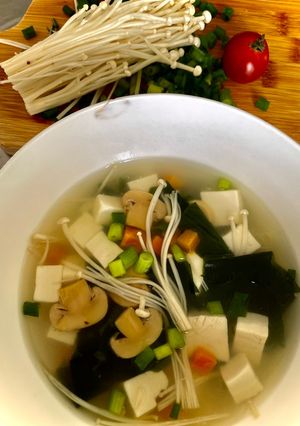 Foto resep Sup wakame (rumput laut)