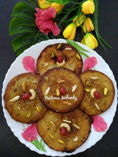 A picture of Almond-Coconut Malpua.