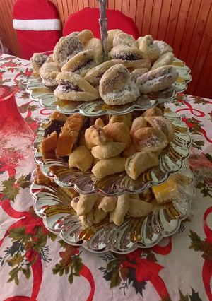 Töltött hókifli recept fotója