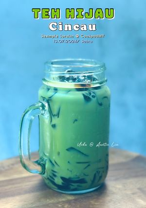 Gambar Teh Hijau Jelly Cincau