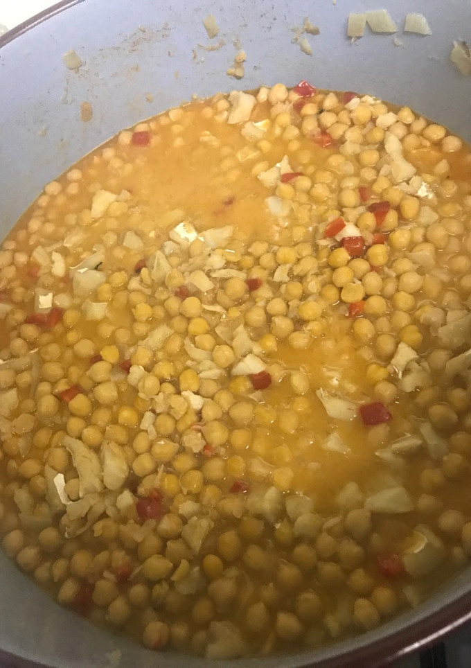 Una foto de Garbanzos con bacalao