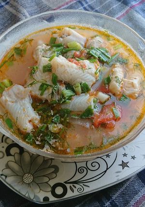 Hình của món Canh riêu cá khoai.