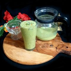 A picture of Masala Buttermilk With Chia Seeds.