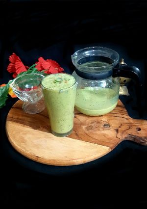 A picture of Masala Buttermilk With Chia Seeds.