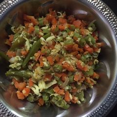A picture of Beans and carrot curry.
