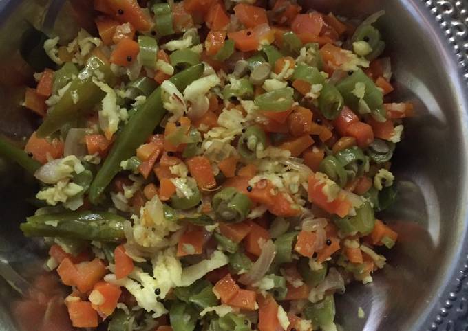 Beans and carrot curry