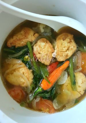 Foto resep Cah Kangkung Tofu