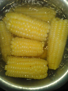 A picture of Boiled Maize/ mahindi boil.