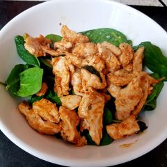 A picture of My Medditeranean Chicken Stirfry. 😘.