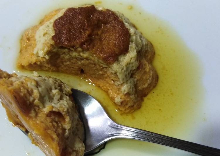 Flan de boniato