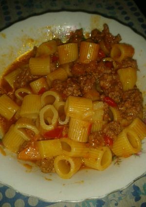Una foto de Guiso de dedalón con carne picada