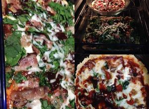 Una foto de Pizza con harina de maíz