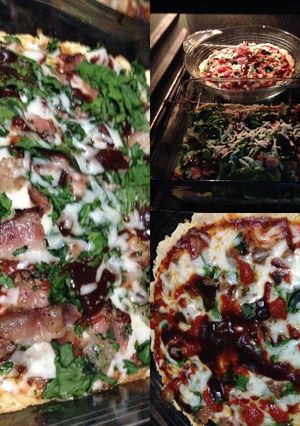 Una foto de Pizza con harina de maíz