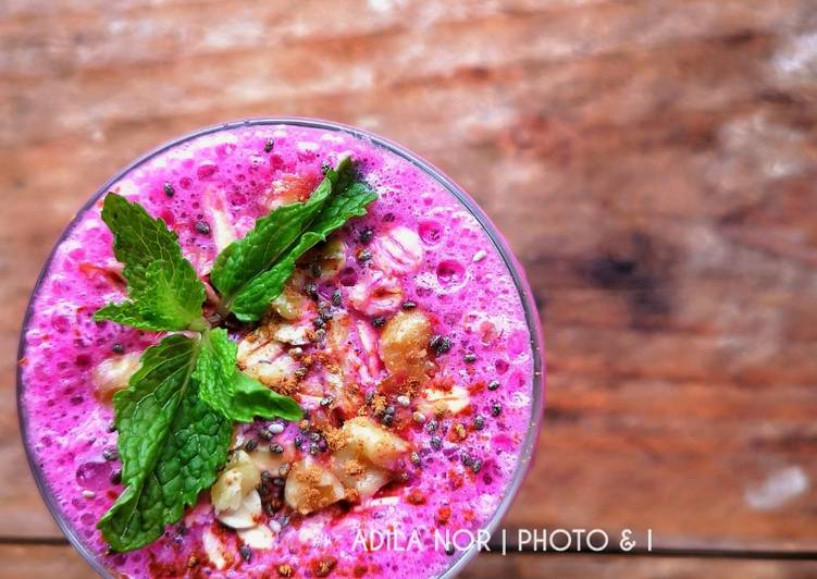 Cara Buat Orangy Oat Dragon Smoothies yang Bergizi