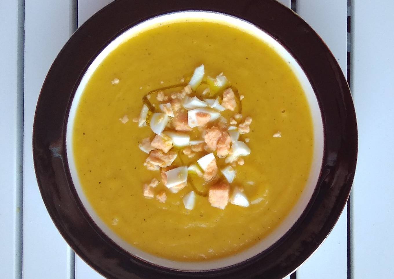 Crema de calabaza templada